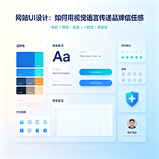 普陀建站-网站UI设计：如何用视觉语言传递品牌信任感